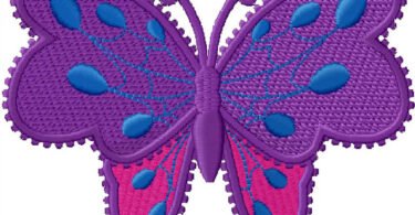 Butterfly embroidery design