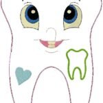 Haay Teeth embroidery design