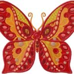 butterfly embroidery design for free