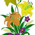 floral embroidery design for free