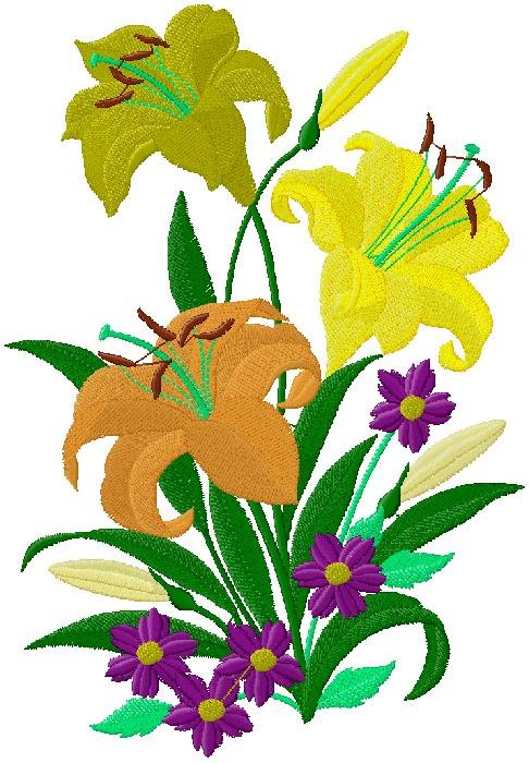 floral embroidery design for free