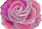 flower Teeth embroidery design