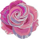 flower Teeth embroidery design