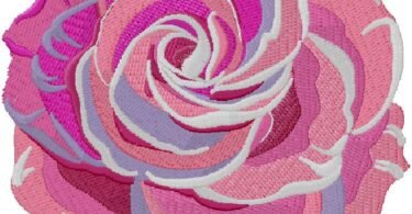 flower Teeth embroidery design