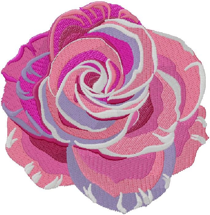 flower Teeth embroidery design