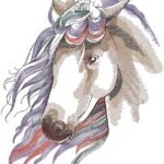 wonderful Unicorn embroidery design