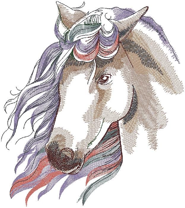 wonderful Unicorn embroidery design