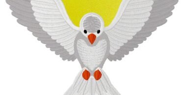 wonderful bird embroidery design