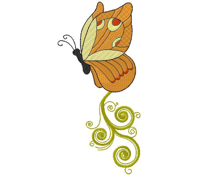 Butterfly embroidery design