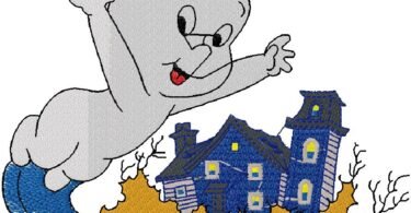 Baby Ghost embroidery design