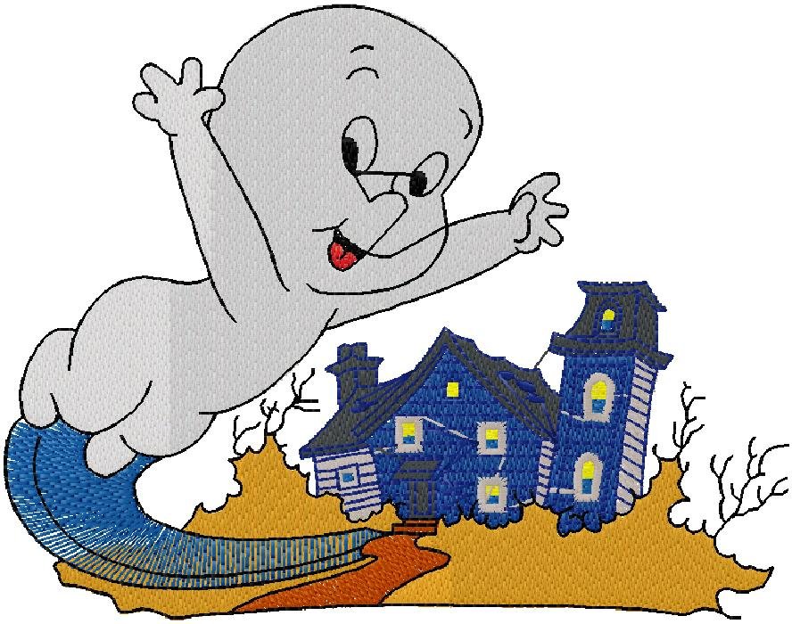 Baby Ghost embroidery design