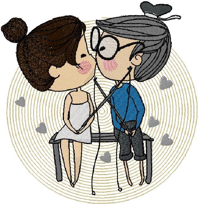 love card embroidery design